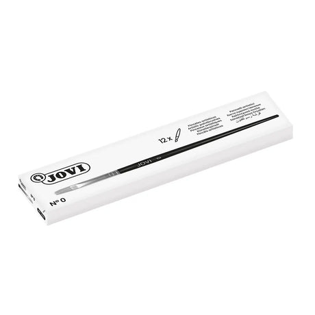 Jovi Boîte de 12 Pinceaux Plats N°0