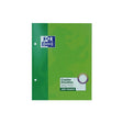 Oxford double Feuilles perforées blanches 17 x 22 cm 200 pages