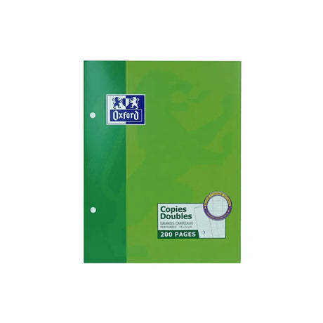 Oxford double Feuilles perforées blanches 17 x 22 cm 200 pages