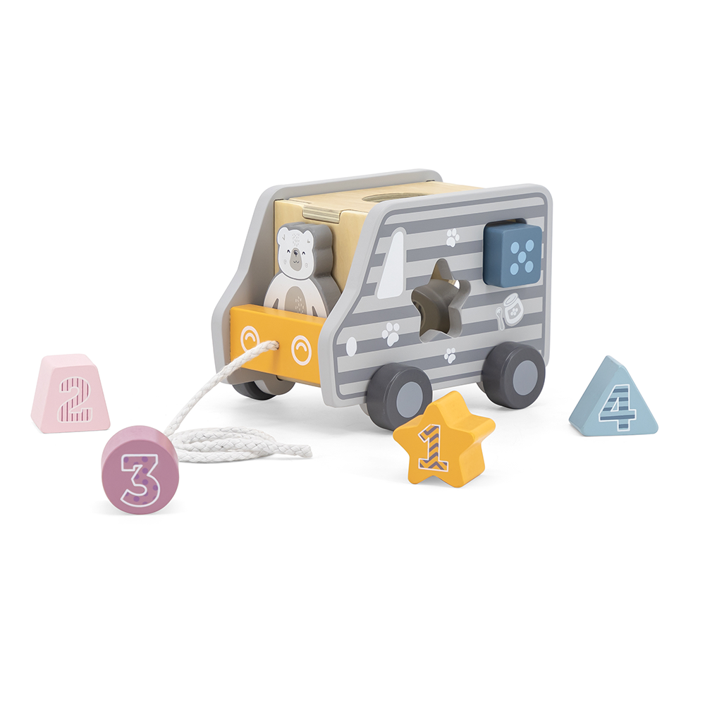 Viga Toys PolarB Camion de Tri de Formes à Tirer 24M+