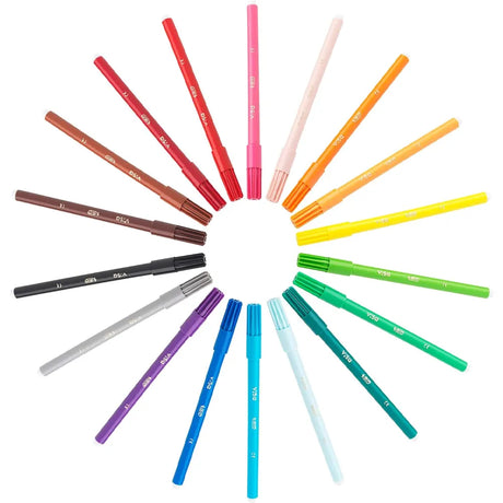 Bic Kids Visa Feutres de Coloriage à Pointe Fine, Lavables, Encre à Base d'Eau - Couleurs Assorties, Classpack de 288