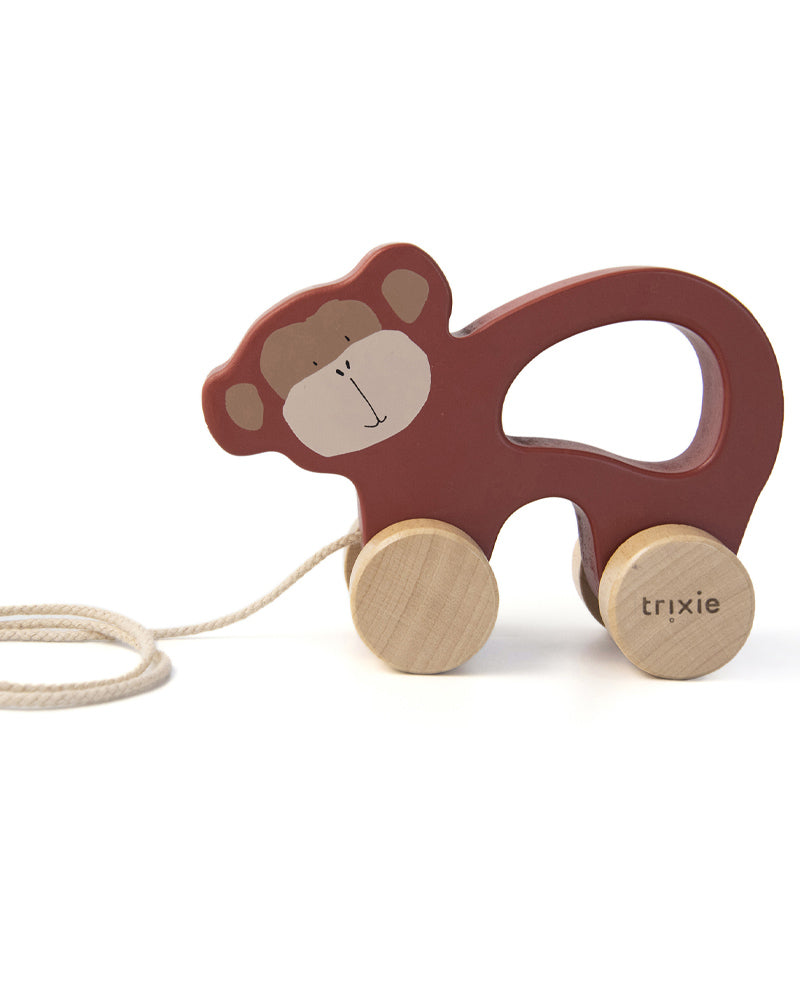 Trixie Jouet à tirer en bois - Mr. Monkey