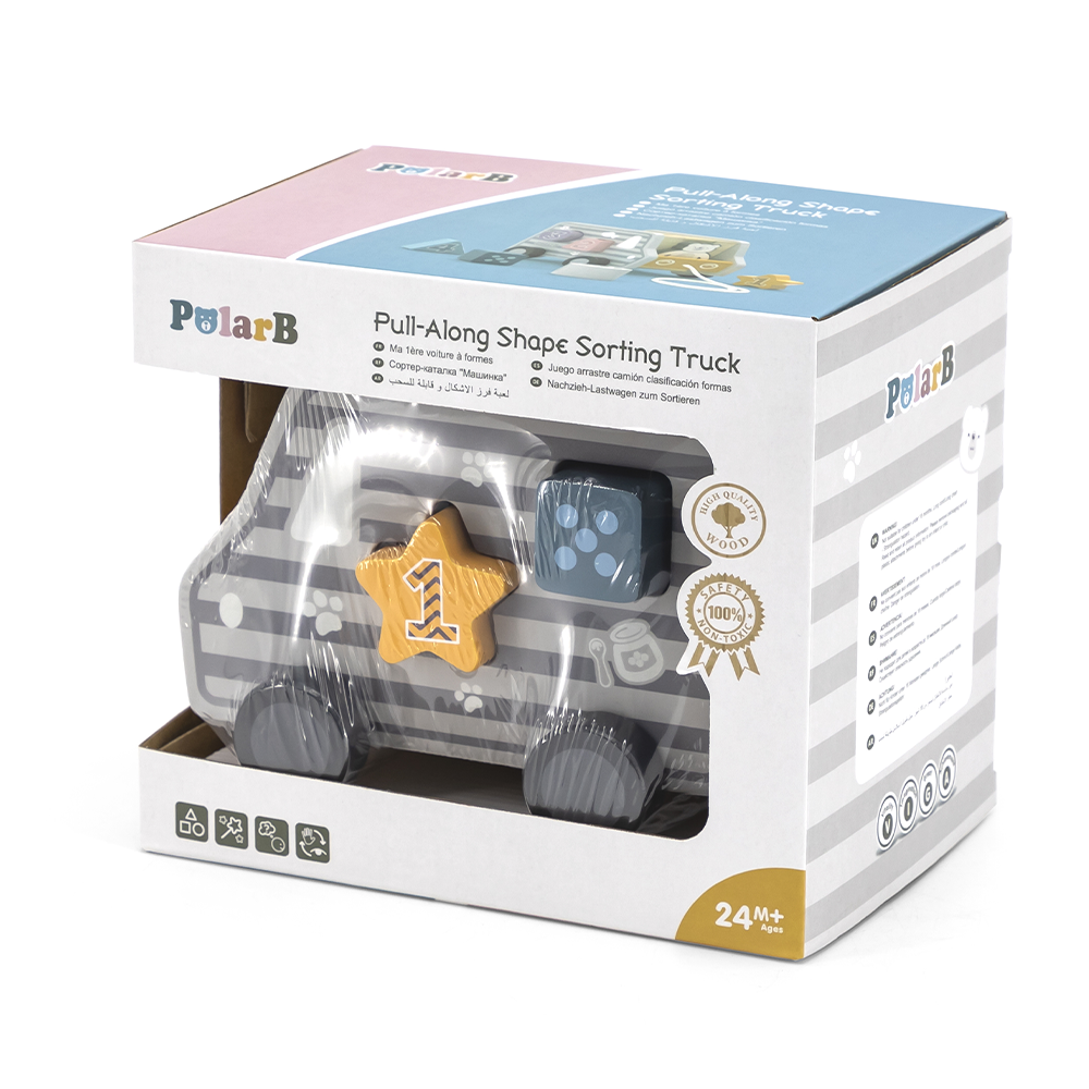 Viga Toys PolarB Camion de Tri de Formes à Tirer 24M+