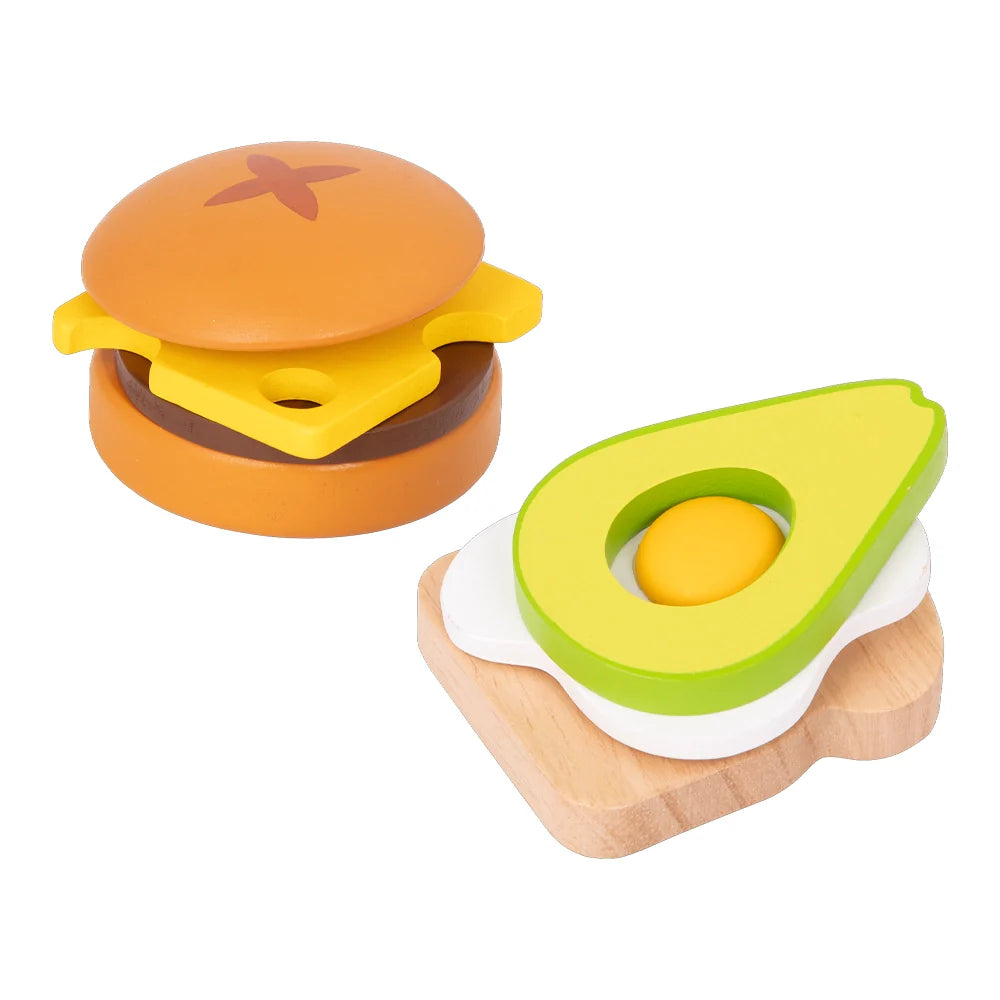 B. Toys Ensemble de Nourriture en Bois 3A+