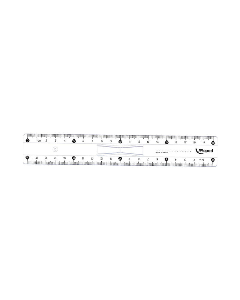Maped Règle Double Décimètre Essentiel - 20cm