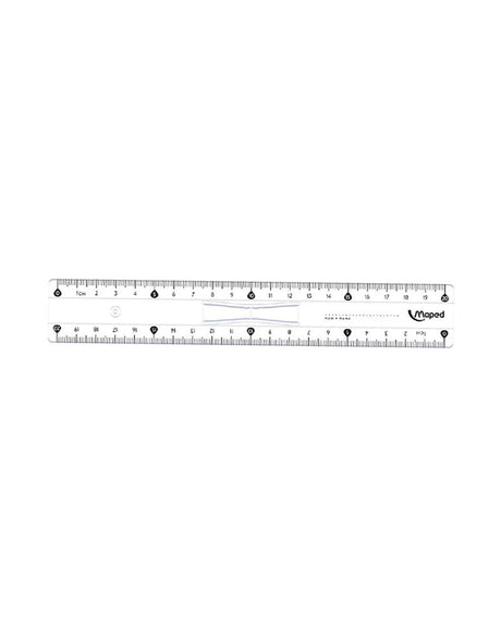 Maped Règle Double Décimètre Essentiel - 20cm