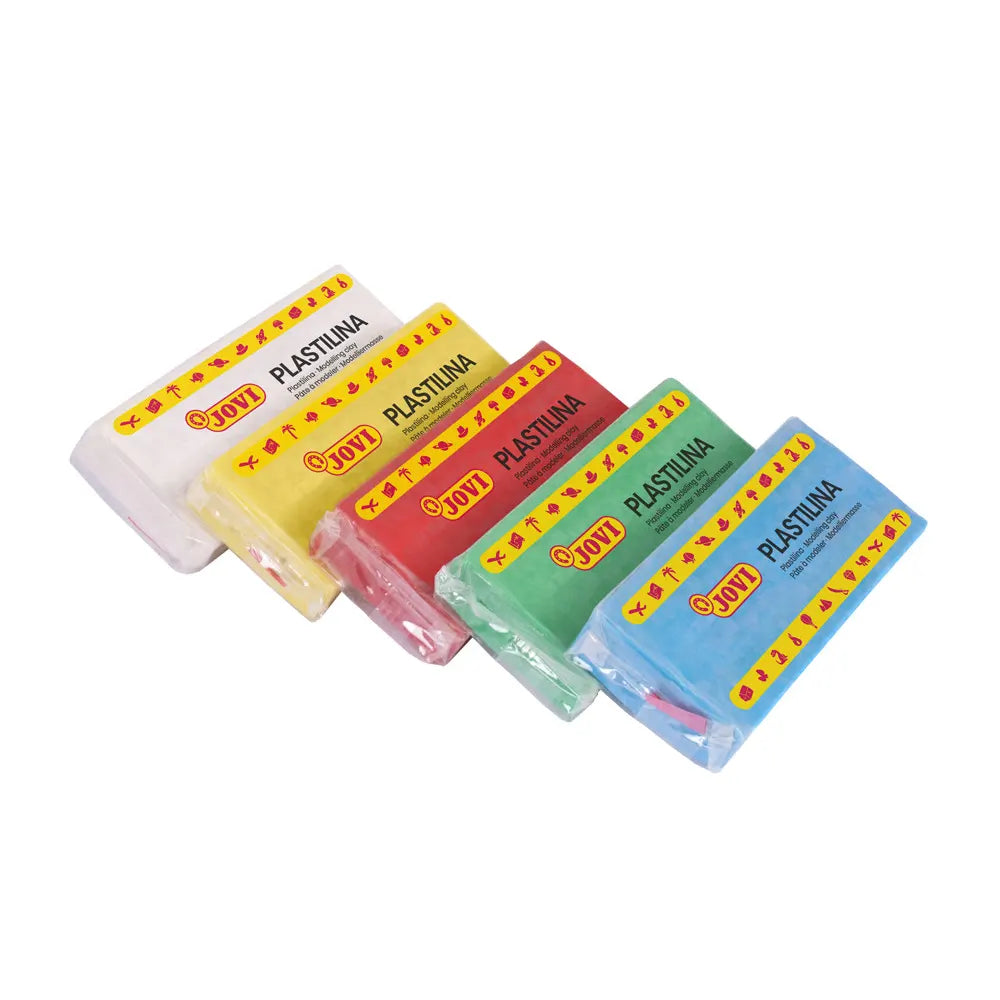 Jovi Boîte de 15 Pâtes à Modeler 150g - 5 Couleurs Assorties