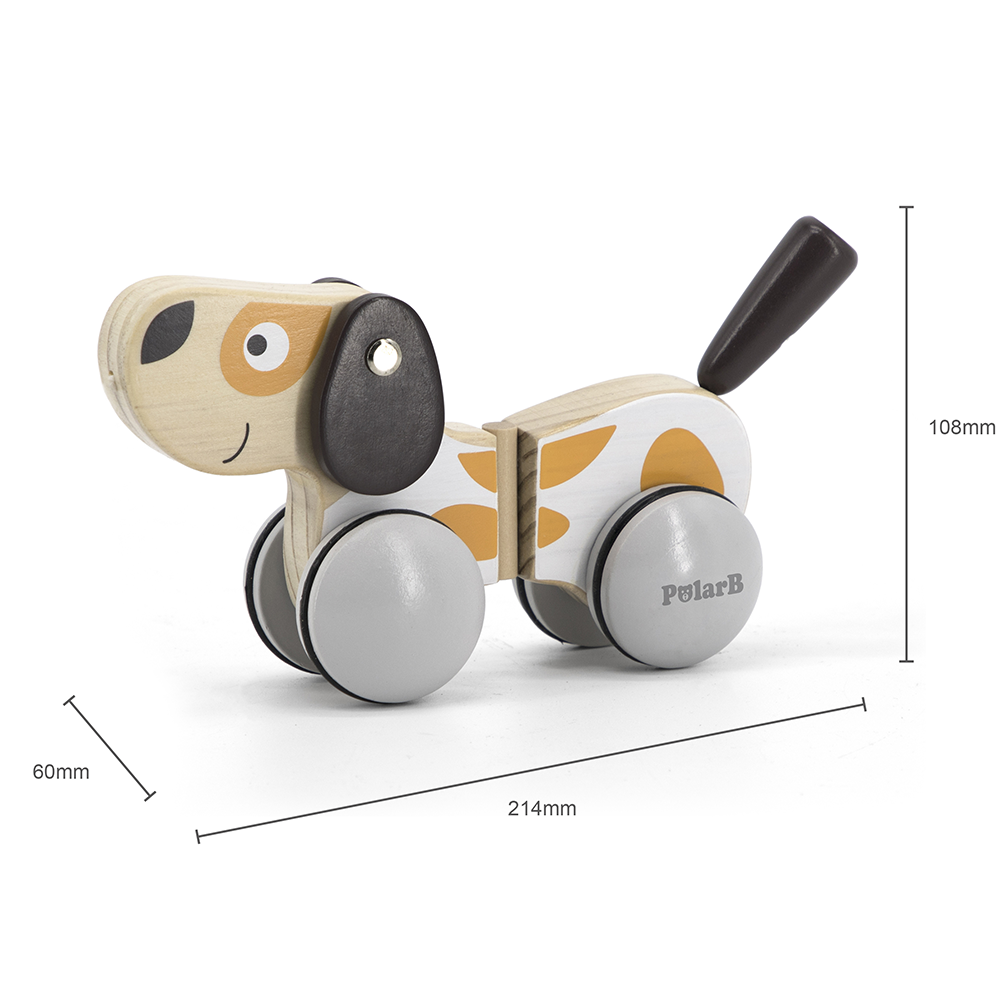 Viga Toys PolarB Chien à Tirer en Bois 18M+