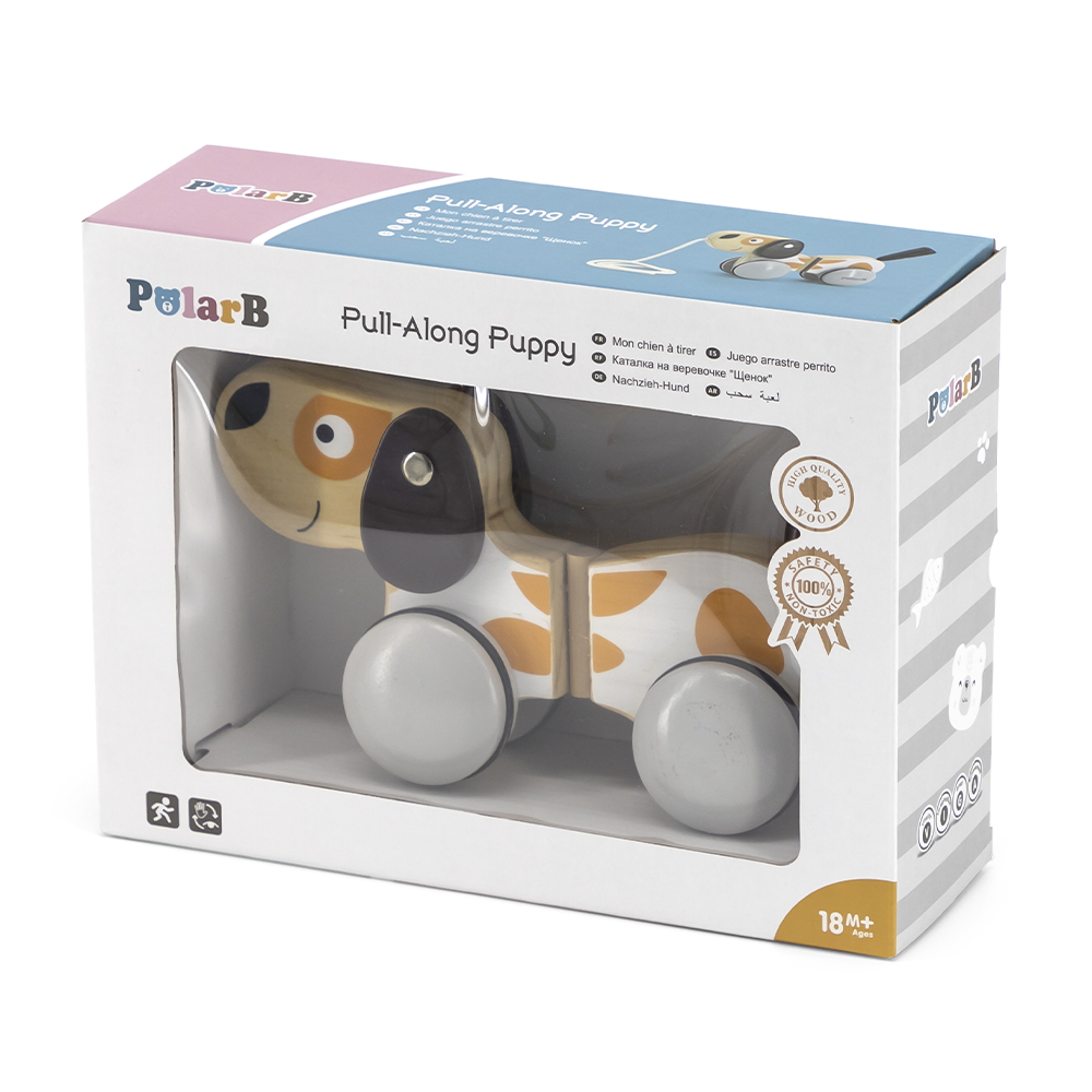Viga Toys PolarB Chien à Tirer en Bois 18M+