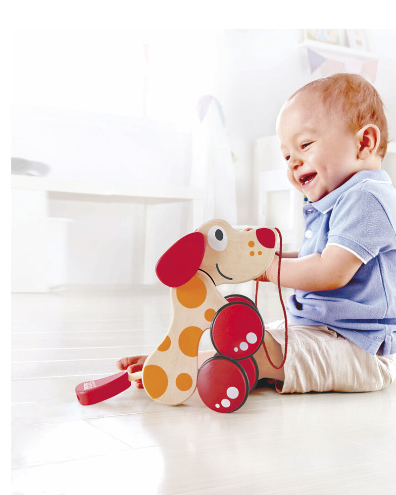 Hape - Jouet À Trainer Chiot Pepe En Bois 12M+