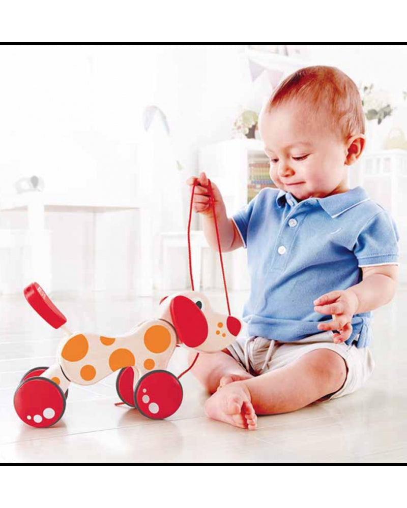 Hape - Jouet À Trainer Chiot Pepe En Bois 12M+