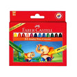 Faber-Castell Boîte de 12 Crayons de Cire Jumbo
