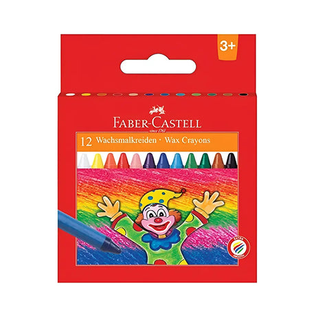 Faber-Castell Boîte de 12 Crayons de Cire Jumbo