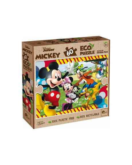Lisciani Puzzle Double Face Ecologique 24Pcs - Mickey Mouse