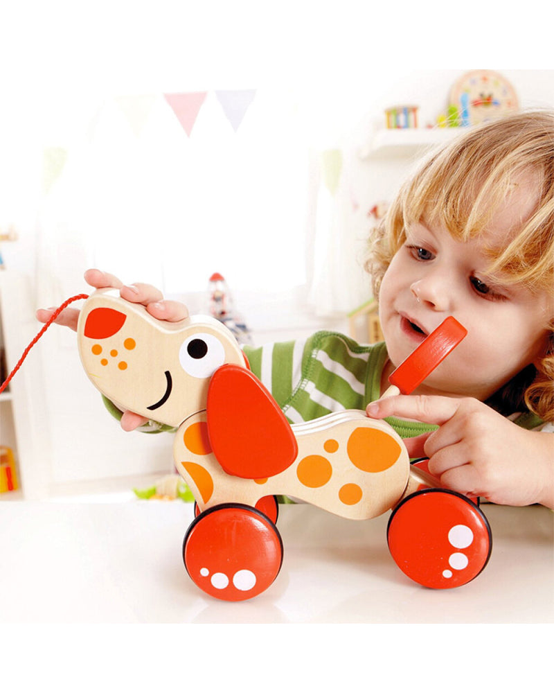 Hape - Jouet À Trainer Chiot Pepe En Bois 12M+
