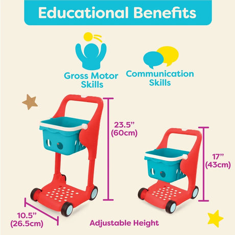 B. Toys Chariot Musical à Jouets Shop & Glow 2A+ - Rouge