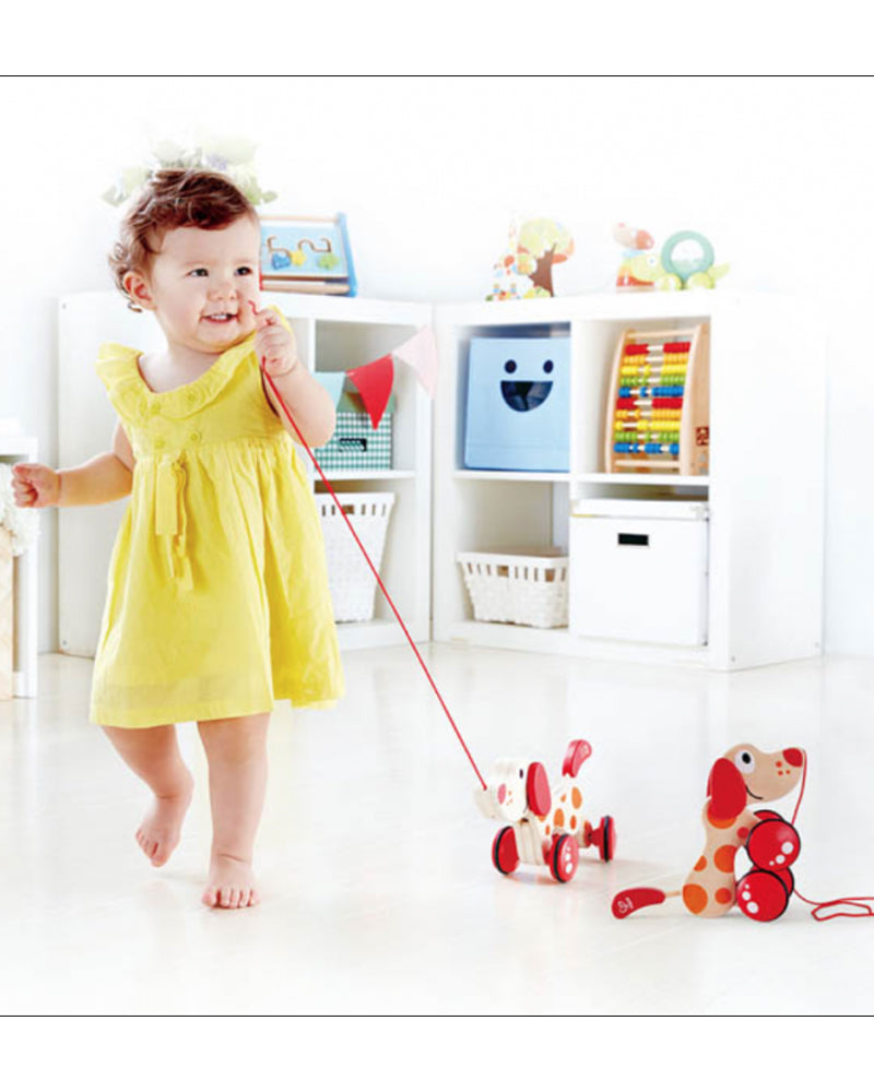 Hape - Jouet À Trainer Chiot Pepe En Bois 12M+