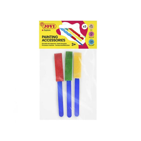 Jovi Sachet de 3 Pinceaux Éponges Fins - 3 Formes Différentes