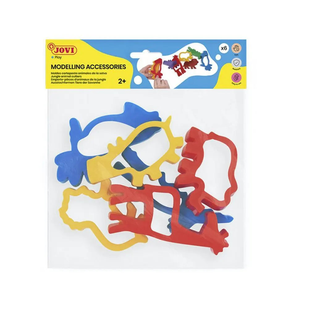 Jovi Sachet de 6 Moules Animaux de la Jungle