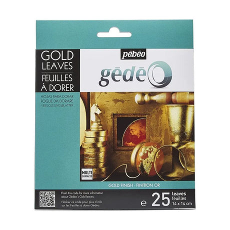 Pebeo Feuilles A Dorer Or 25 Feuilles 