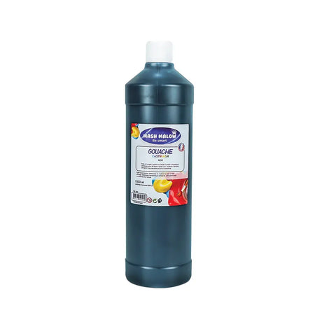 Mash Malow Gouache Peinture Liquide 1000ml - Noir