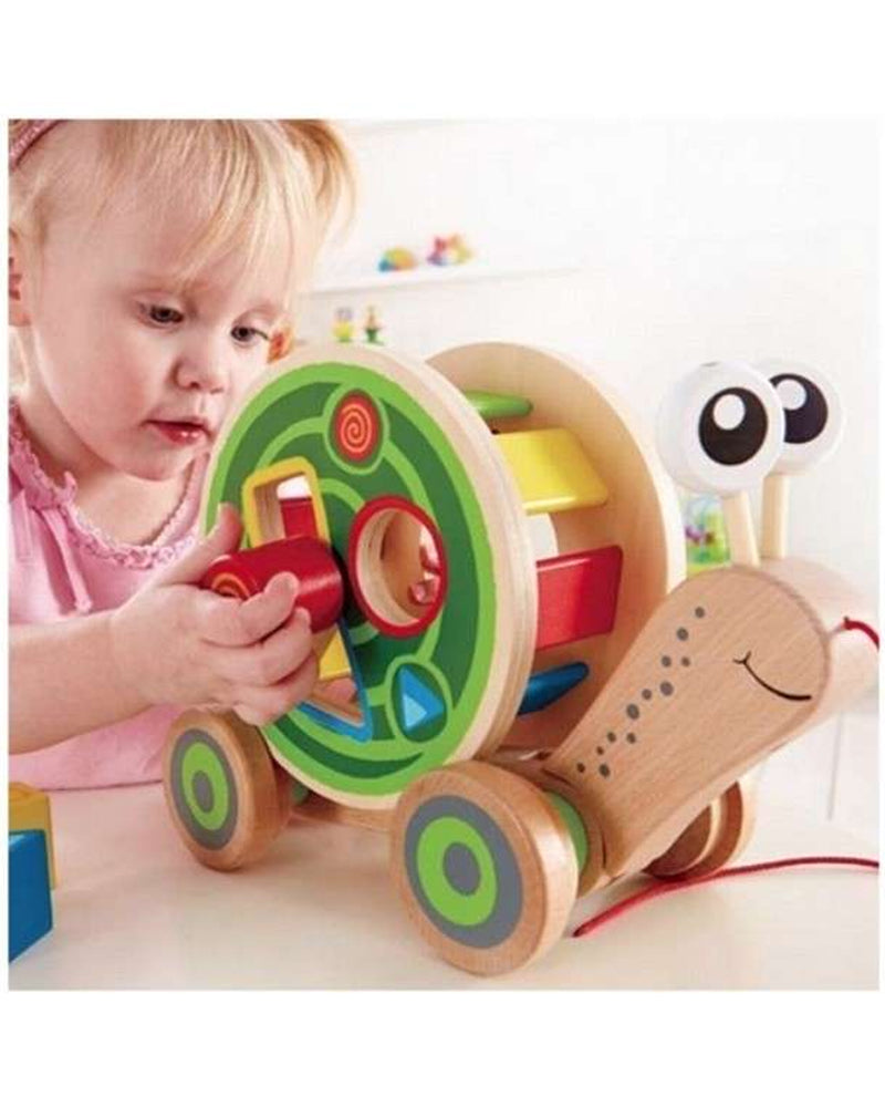 Hape - Escargot En Bois À Tirer 12M+
