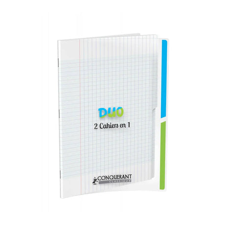  Conquérant Cahier Duo 2 en 1 Format 24x32