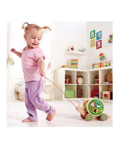 Hape - Escargot En Bois À Tirer 12M+