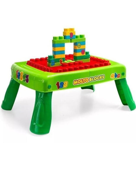 Molto Table Pliable Avec 20 Blocs