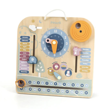 Viga Toys PolarB Mon Calendrier Horloge en Bois 3A+