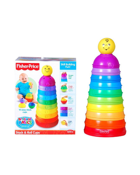 Fisher Price - Baby Tasses Roul'Empilo- 6M+