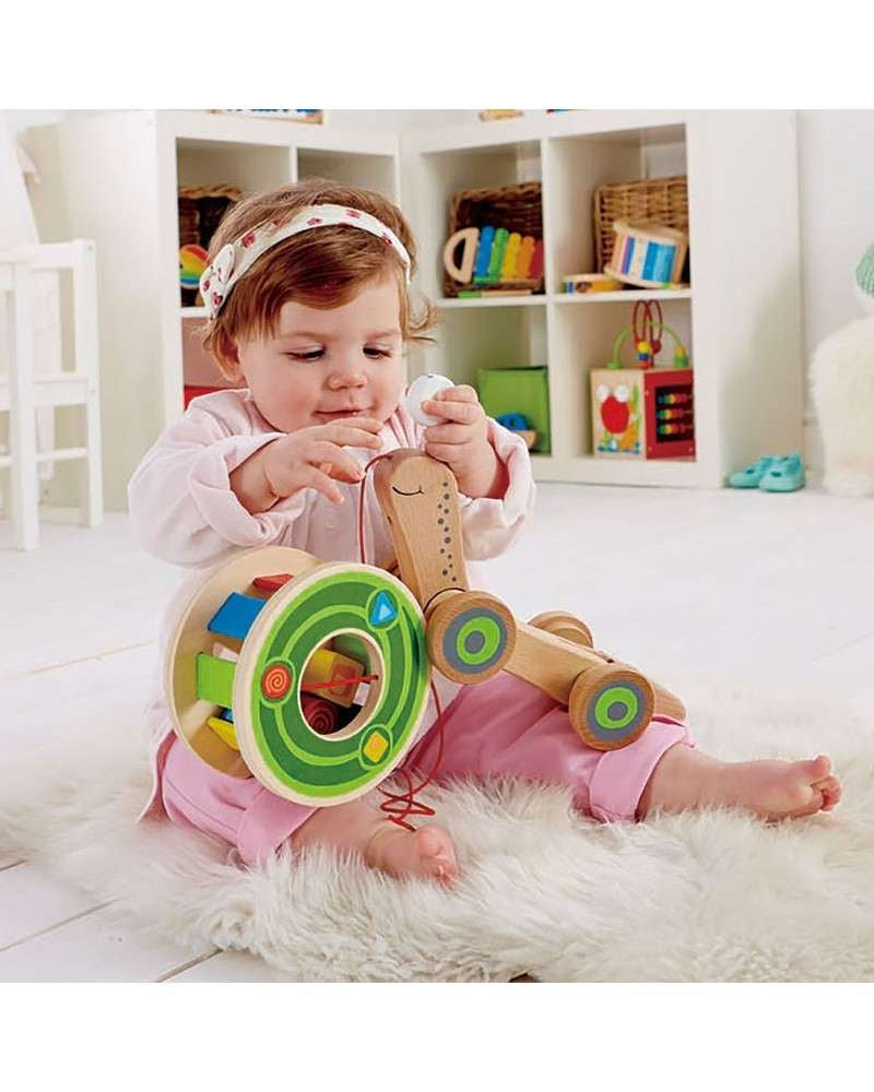 Hape - Escargot En Bois À Tirer 12M+