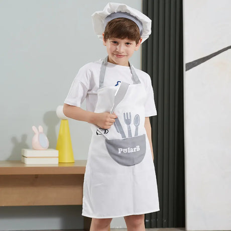 Viga Toys PolarB Petit Chef Uniforme & Chapeau Gris 3A+