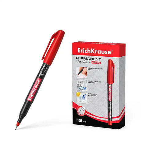 Erichkrause Marqueur Permanent FP-50 - Rouge