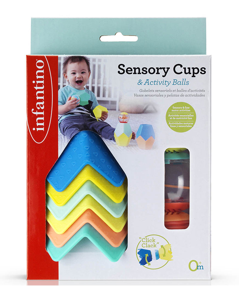 Infantino Gobelets Sensoriels et Balles d'activité 0M+
