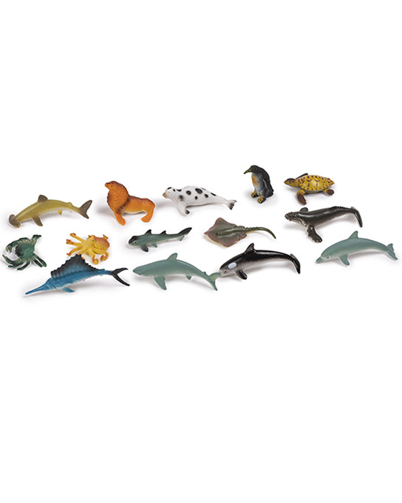 Eurekakids - Set of 14 ocean animals 3 Years+