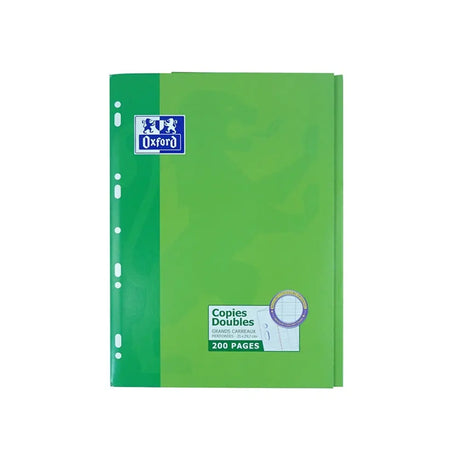 Oxford Double Feuilles Perforées Blanches 21 x 29.7 cm 200 Pages