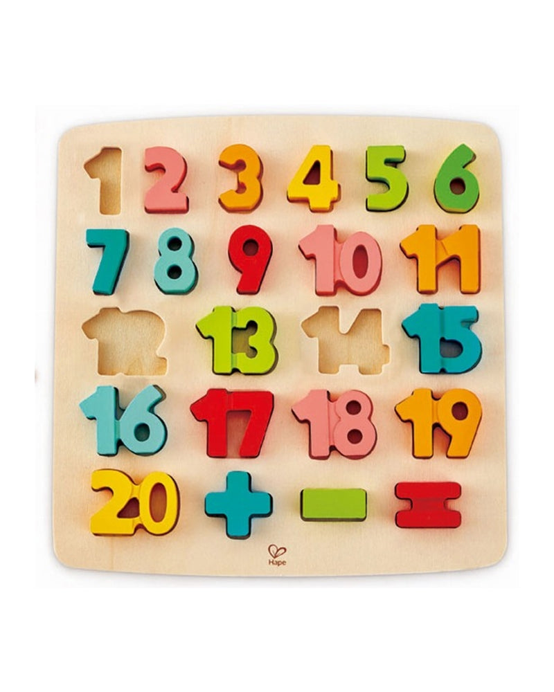 Hape - Wooden Number Puzzle 3 years+