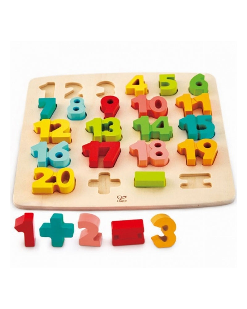 Hape - Wooden Number Puzzle 3 years+