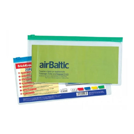 Erichkrause Enveloppe Poly Travel a fermeture 