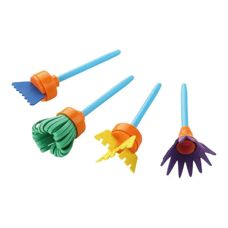 Mash Malow Blister de 4 Pinceaux Enfants - Funny Brushes