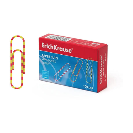 Erichkrause Trombones Plastifies 33mm Zebra - Lot de 100