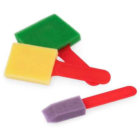 Jovi Pochette de 3 Pinceaux Éponges Plats et Larges - 3 Formes Différentes