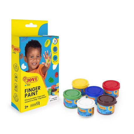 Jovi Boites 5 Pots Peintures a Doigts de 35 ml 