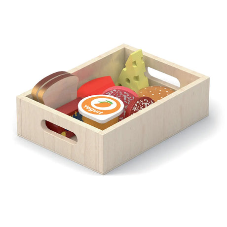 Viga Toys Set de Nourriture pour Réfrigérateur 3A+
