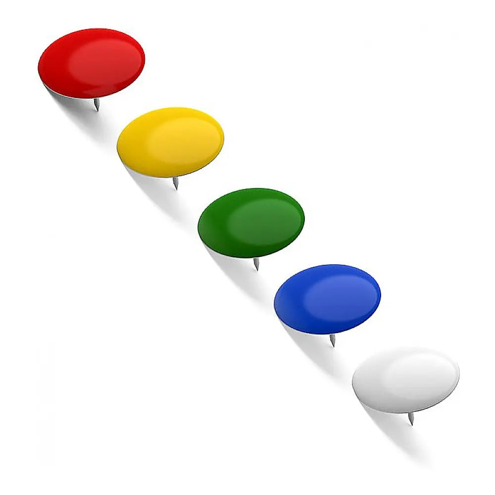 Erichkrause Colored Push Pins - Pack of 100