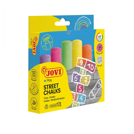Jovi Boite de 6 Craies Jumbo Couleurs Assortis