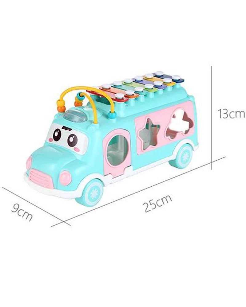Huanger Bus pour enfants musiciens 18M+ - Bleu
