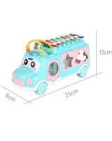 Huanger Bus pour enfants musiciens 18M+ - Bleu