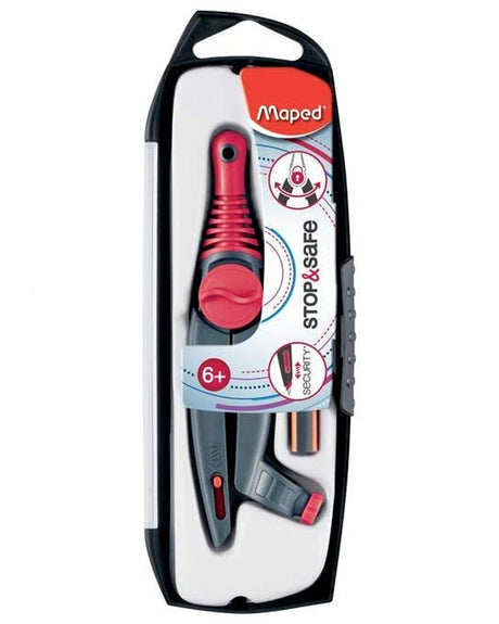 Maped Compass Pencil Stop & Safe Ring - Red